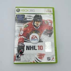 EA Sports NHL 10 Xbox 360 Hockey Game 2009 NTSC E10+ Case Manual